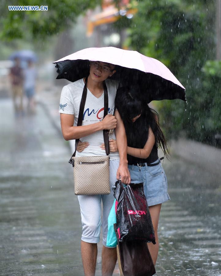 CHINA-JIANGSU-TYPHOON SOUDELOR-RAINSTORM (CN)