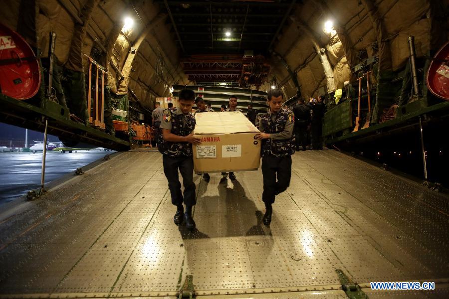 MYANMAR-YANGON-CHINA-RELIFE AID-ARRIVAL