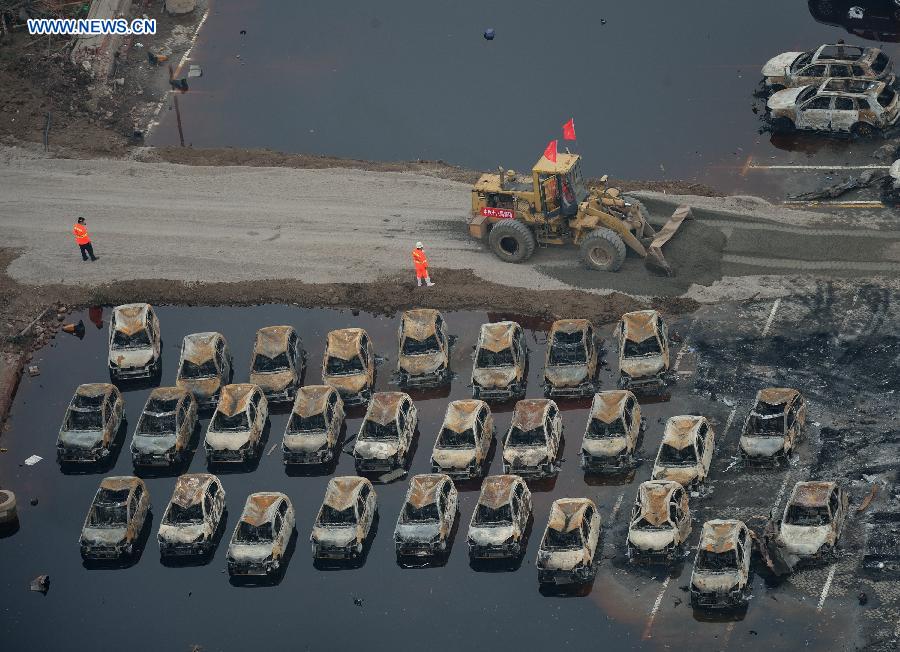 CHINA-TIANJIN-EXPLOSION SITE-CLEANUP (CN)