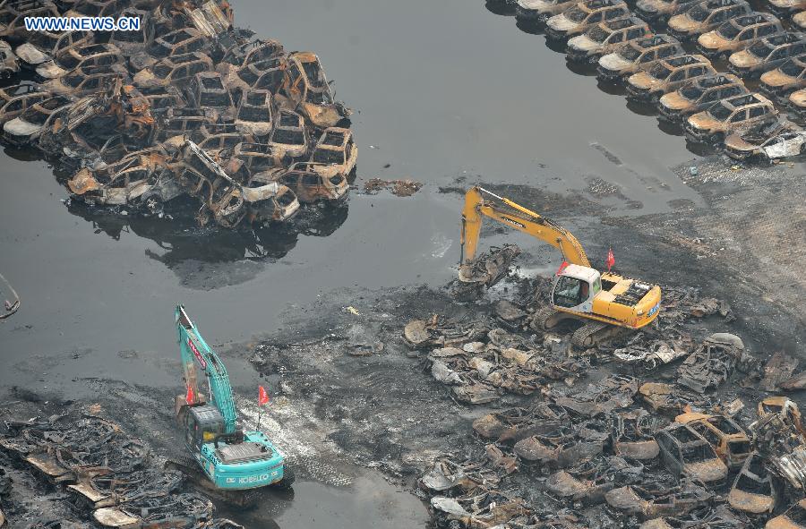 CHINA-TIANJIN-EXPLOSION SITE-CLEANUP (CN)