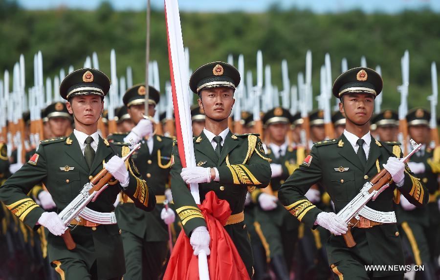 CHINA-BEIJING-70TH ANNIVERSARY-ESCORT OF THE NATIONAL FLAG OF CHINA-PARADE TRAINING(CN)