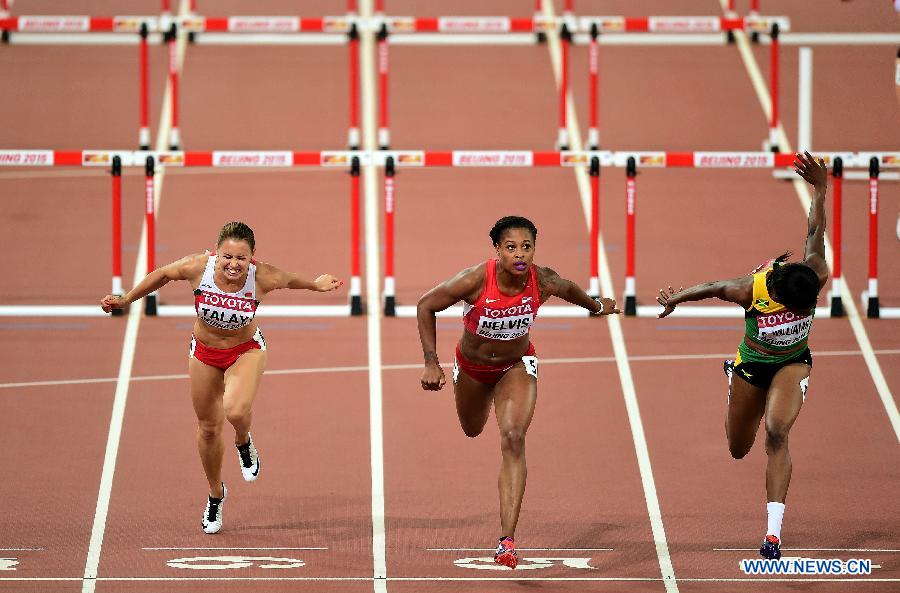 (SP)CHINA-BEIJING-IAAF WORLD CHAMPIONSHIPS-WOMEN'S 100M HURDLES SEMIFINAL (CN)