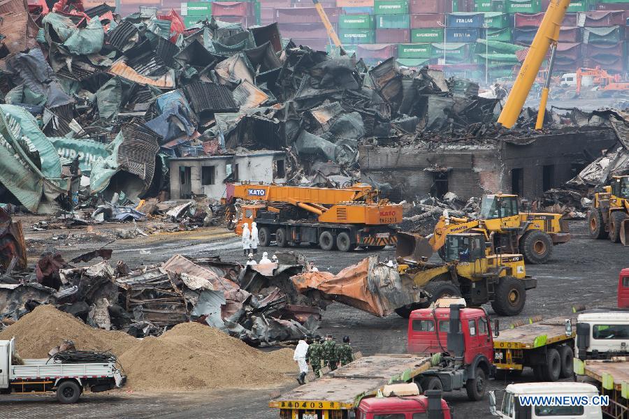 CHINA-TIANJIN-WAREHOUSE EXPLOSION-CLEANUP (CN)