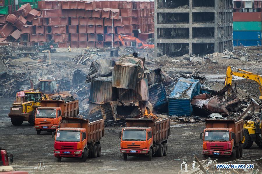 CHINA-TIANJIN-WAREHOUSE EXPLOSION-CLEANUP (CN)