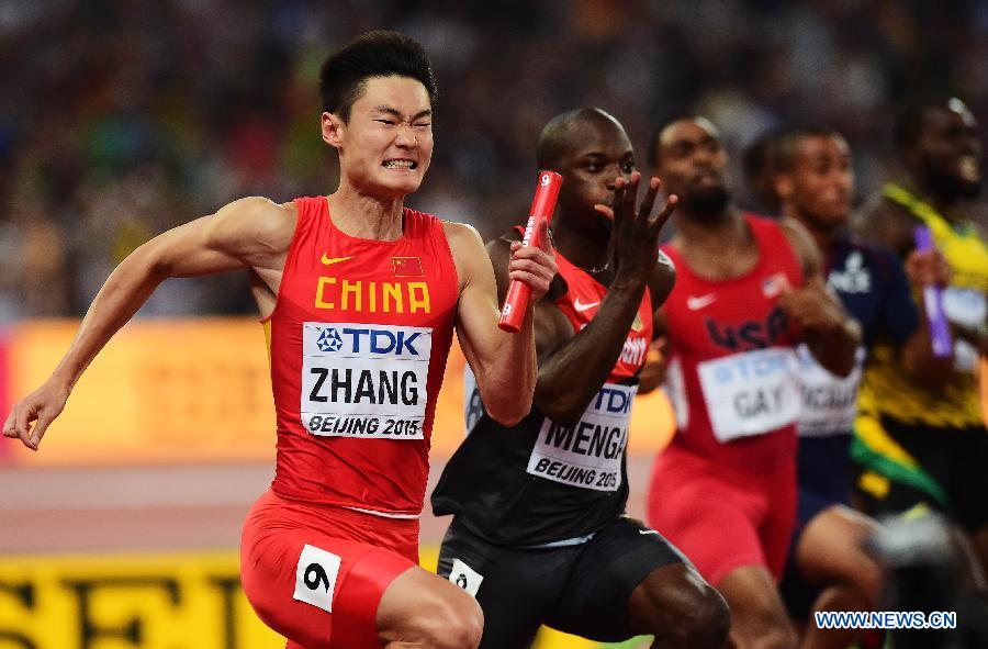 (SP)CHINA-BEIJING-IAAF WORLD CHAMPIONSHIPS-MEN'S 4X100M RELAY FINAL (CN)
