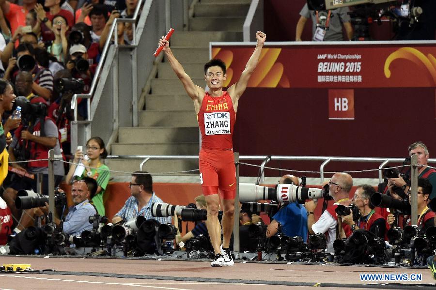 (SP)CHINA-BEIJING-IAAF WORLD CHAMPIONSHIPS-MEN'S 4X100M RELAY FINAL (CN)
