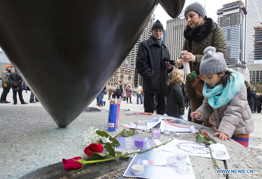 CANADA-TORONTO-PARIS ATTACKS-CONDOLENCE