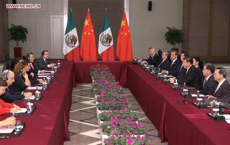 TURKEY-ANTALYA-CHINA-XI JINPING-MEXICAN PRESIDENT-MEETING