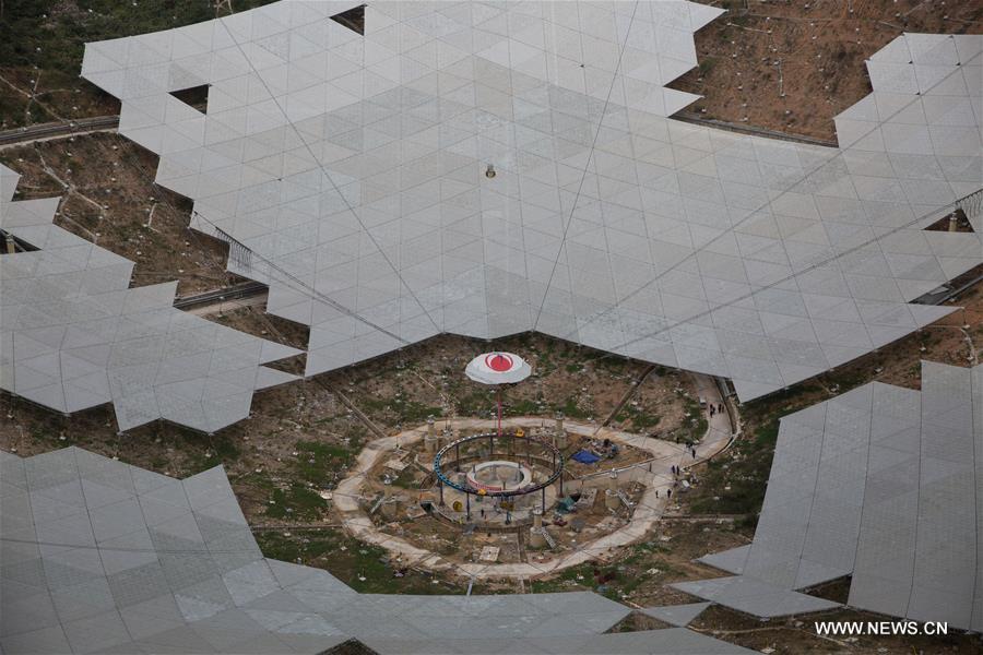 When it is completed in 2016, the five hundred meter aperture spherical telescope (FAST) will be the world's largest, overtaking Puerto Rico's Arecibo Observatory, which is 300 meters in diameter