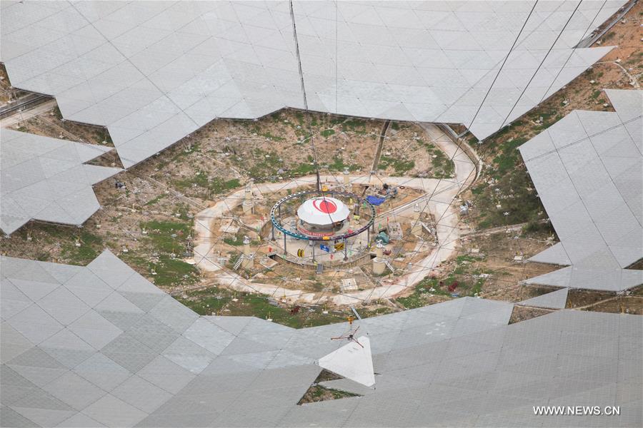 When it is completed in 2016, the five hundred meter aperture spherical telescope (FAST) will be the world's largest, overtaking Puerto Rico's Arecibo Observatory, which is 300 meters in diameter.