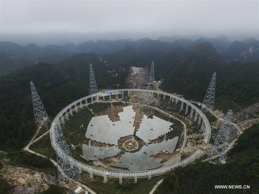 When it is completed in 2016, the five hundred meter aperture spherical telescope (FAST) will be the world's largest, overtaking Puerto Rico's Arecibo Observatory, which is 300 meters in diameter