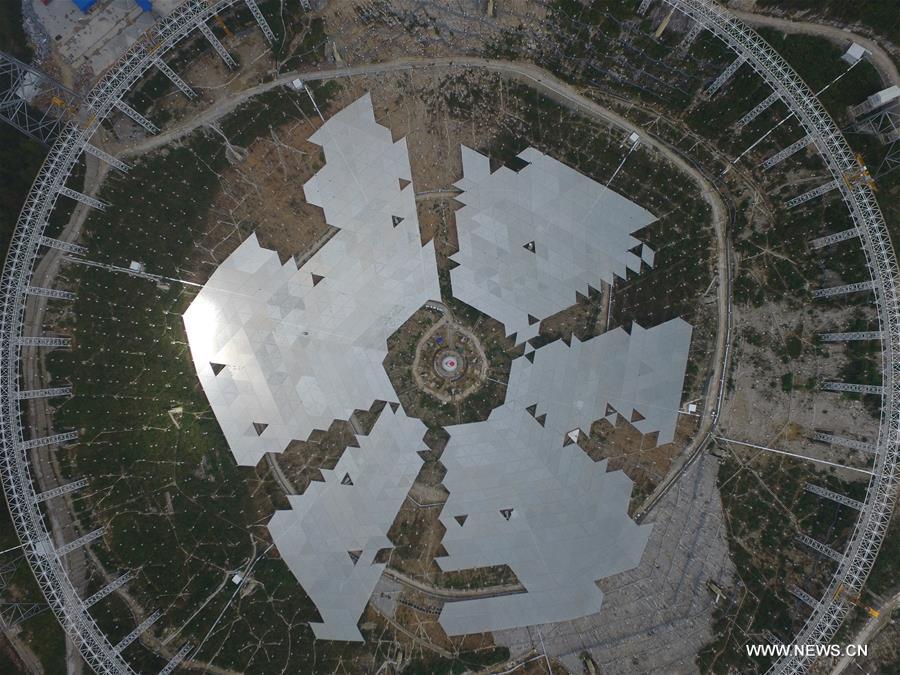 When it is completed in 2016, the five hundred meter aperture spherical telescope (FAST) will be the world's largest, overtaking Puerto Rico's Arecibo Observatory, which is 300 meters in diameter