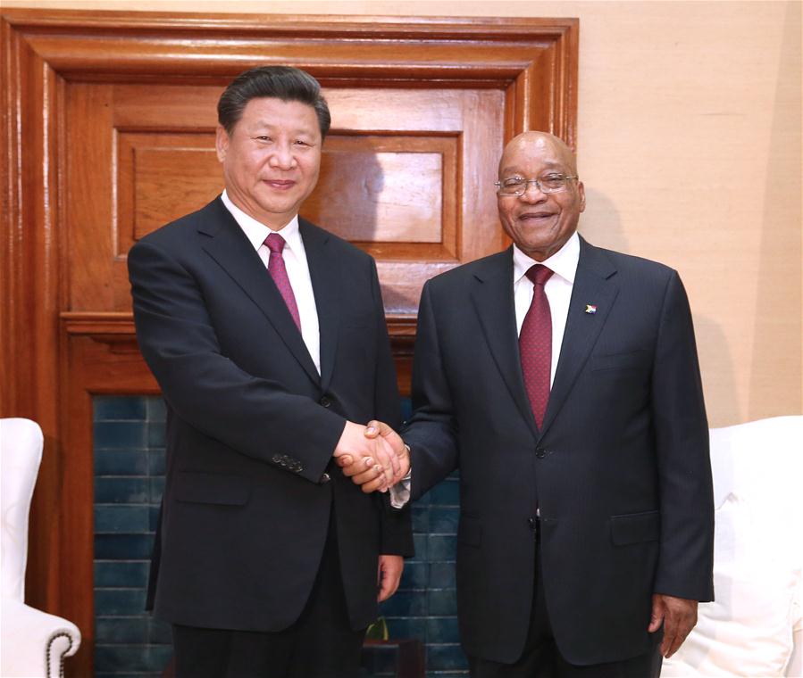 SOUTH AFRICA-CHINA-XI JINPING-JACOB ZUMA-TALKS