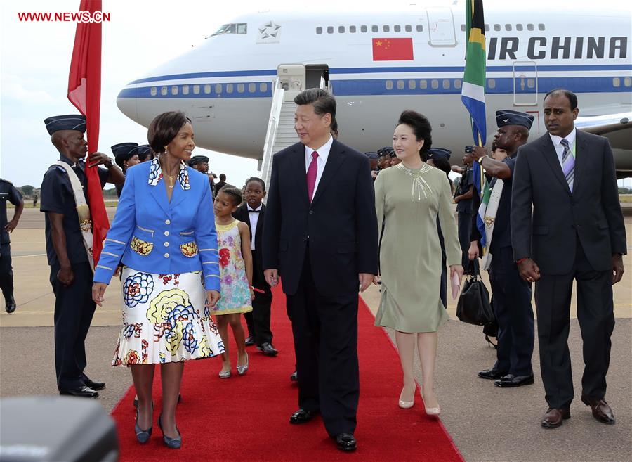 SOUTH AFRICA-PRETORIA-CHINA-XI JINPING-ARRIVAL