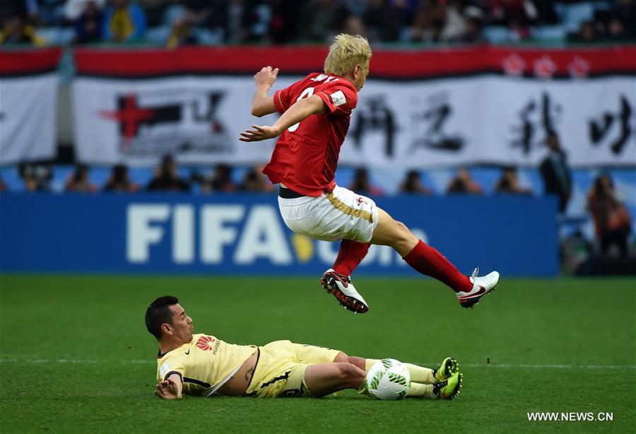 (SP)JAPAN-OSAKA-SOCCER-CLUB WORLD CUP-QUARTERFINALS-GUANGZHOU EVERGRANDE VS MEXICO CLUB AMERICA