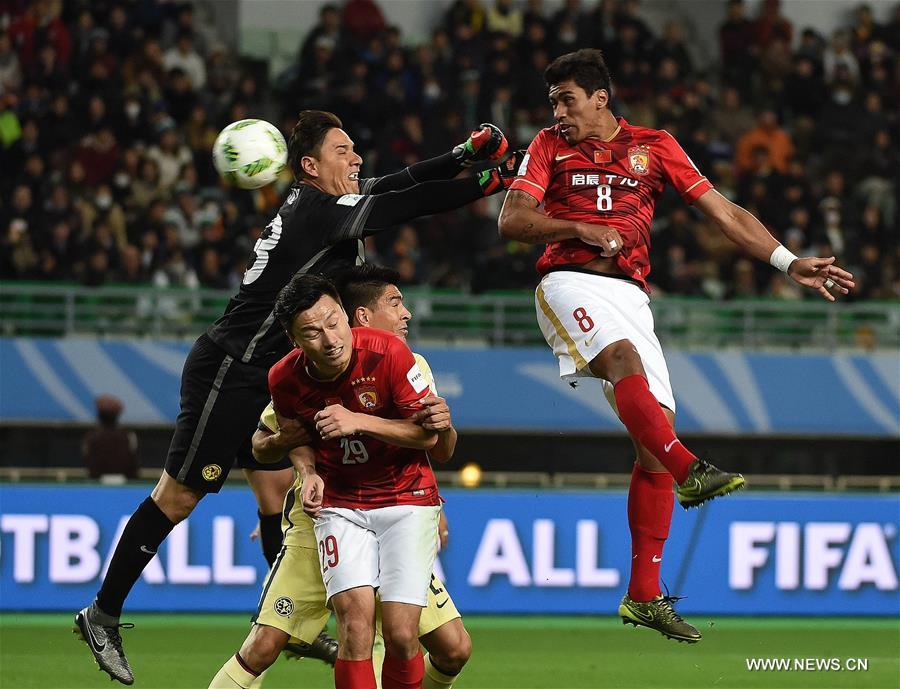 (SP)JAPAN-OSAKA-SOCCER-CLUB WORLD CUP-QUARTERFINALS-GUANGZHOU EVERGRANDE VS MEXICO CLUB AMERICA