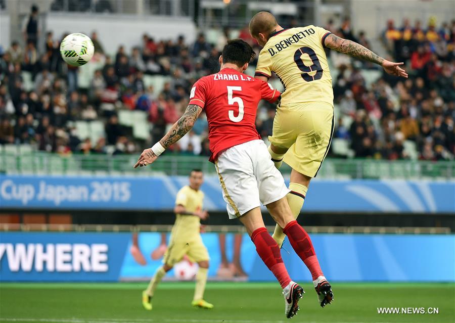 (SP)JAPAN-OSAKA-SOCCER-CLUB WORLD CUP-QUARTERFINALS-GUANGZHOU EVERGRANDE VS MEXICO CLUB AMERICA