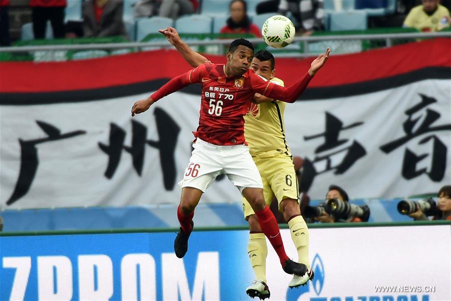 (SP)JAPAN-OSAKA-SOCCER-CLUB WORLD CUP-QUARTERFINALS-GUANGZHOU EVERGRANDE VS MEXICO CLUB AMERICA