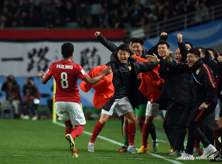 (SP)JAPAN-OSAKA-SOCCER-CLUB WORLD CUP-QUARTERFINALS-GUANGZHOU EVERGRANDE VS MEXICO CLUB AMERICA