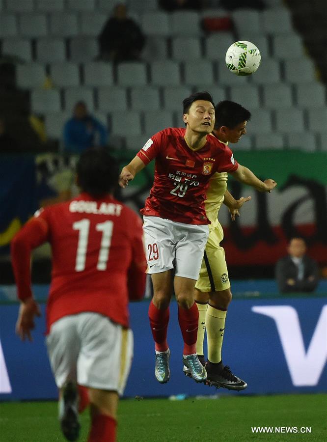 (SP)JAPAN-OSAKA-SOCCER-CLUB WORLD CUP-QUARTERFINALS-GUANGZHOU EVERGRANDE VS MEXICO CLUB AMERICA