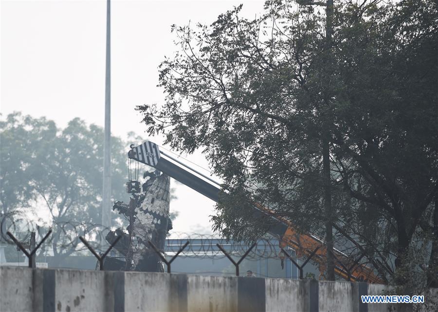 INDIA-NEW DELHI-PLANE-CRASH