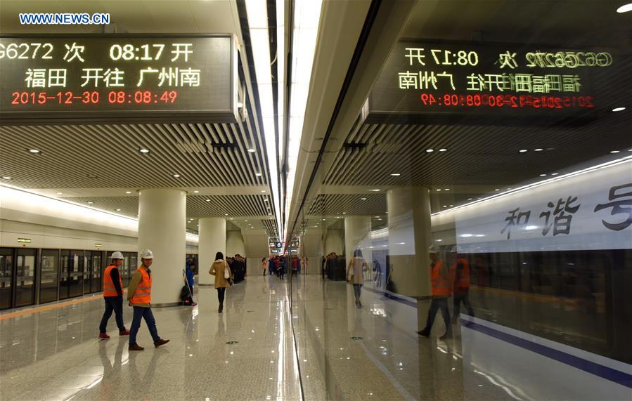 CHINA-SHENZHEN-ASIA'S LARGEST UNDERGROUND RAILWAY STATION-OPEN(CN)