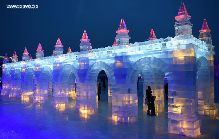 CHINA-HARBIN-SNOW EXPO-NIGHT VIEW (CN)