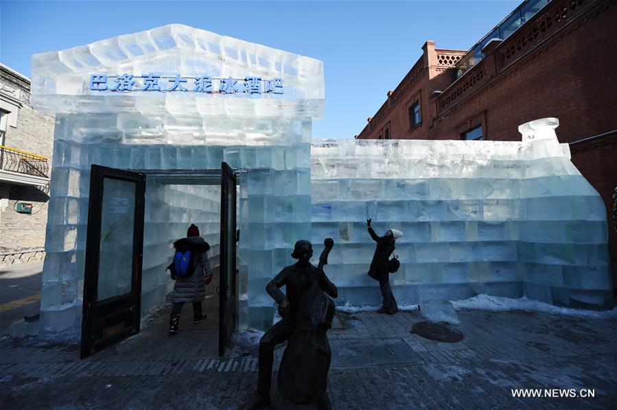 CHINA-HEILONGJIANG-HARBIN-ICE BAR (CN)