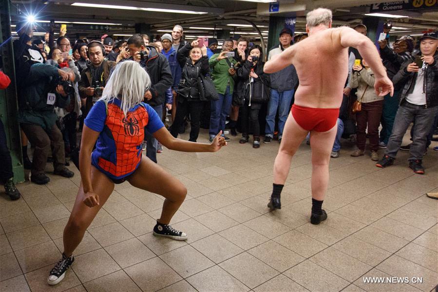 The event is organized by Improv Everywhere, this self described 'prank collective', which draws thousands of participants in New York City and around the world