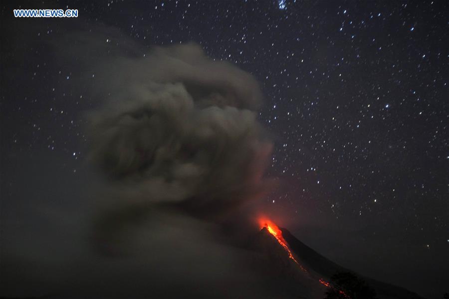 INDONESIA-NORTH SUMATRA-MOUNT SINABUNG-ERUPTION