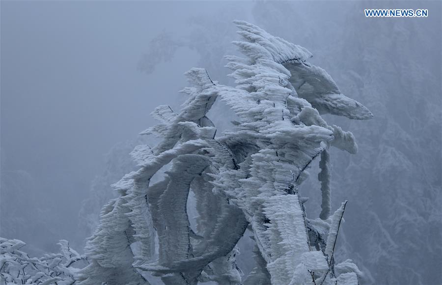 #CHINA-HUBEI-XUAN'EN-ICE SCULPTURE(CN)