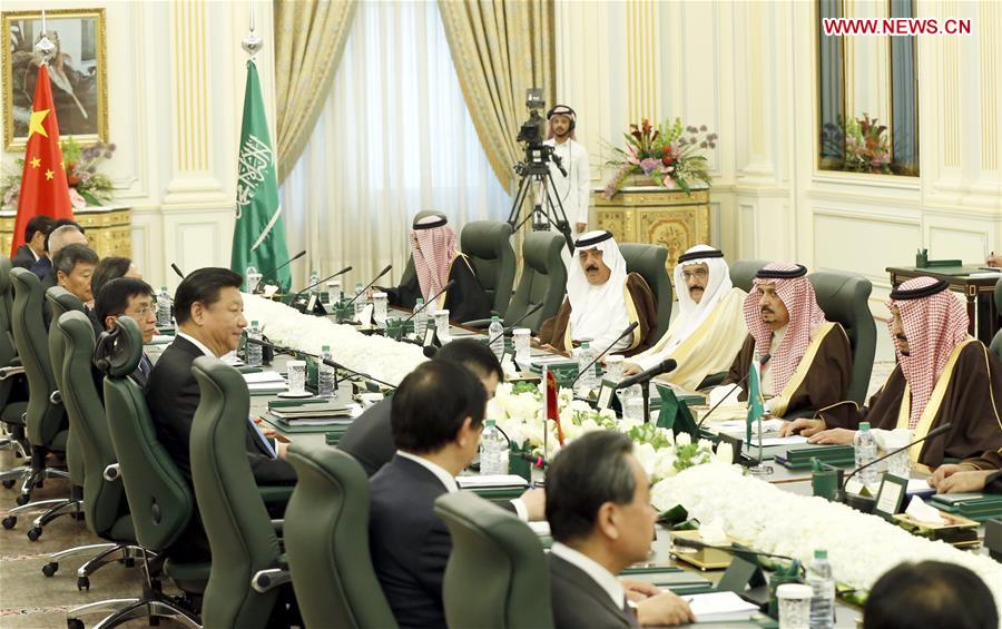 Xi arrived here on Tuesday for a state visit to Saudi Arabia, the first stop of his three-nation tour of the Middle East