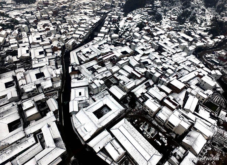 #CHINA-ZHEJIANG-YU YUAN VILLAGE-SNOW SCENERY (CN)