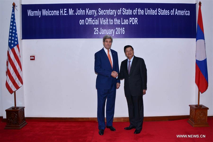 LAOS-VIENTIANE-U.S.-KERRY-VISIT