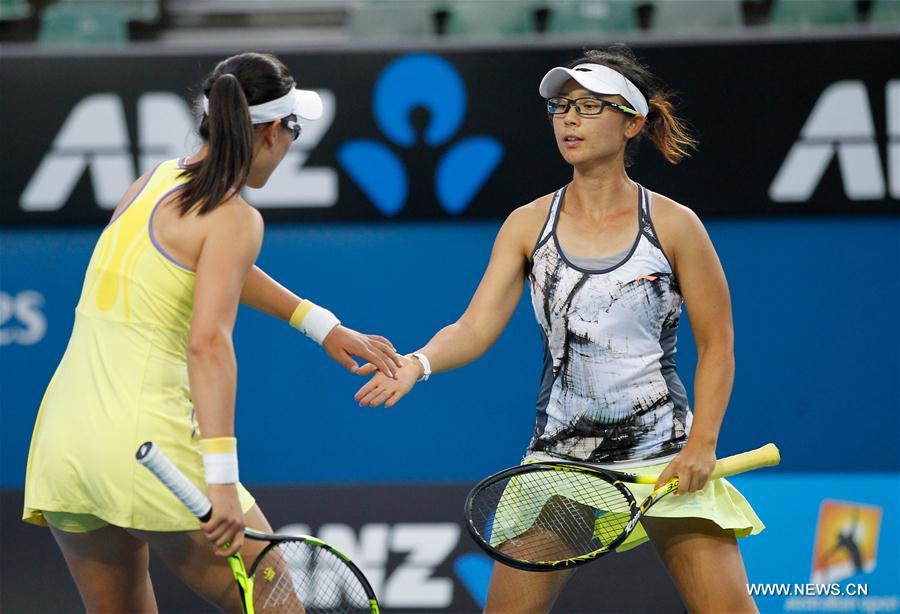 (SP)AUSTRALIA-MELBOURNE-TENNIS-AUSTRALIAN OPEN-WOMEN'S DOUBLES-SEMIFINAL