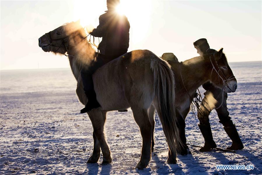 (CORRECTION)#CHINA-INNER MONGOLIA-HULUNBUIR-WINTER-GRAZING (CN)