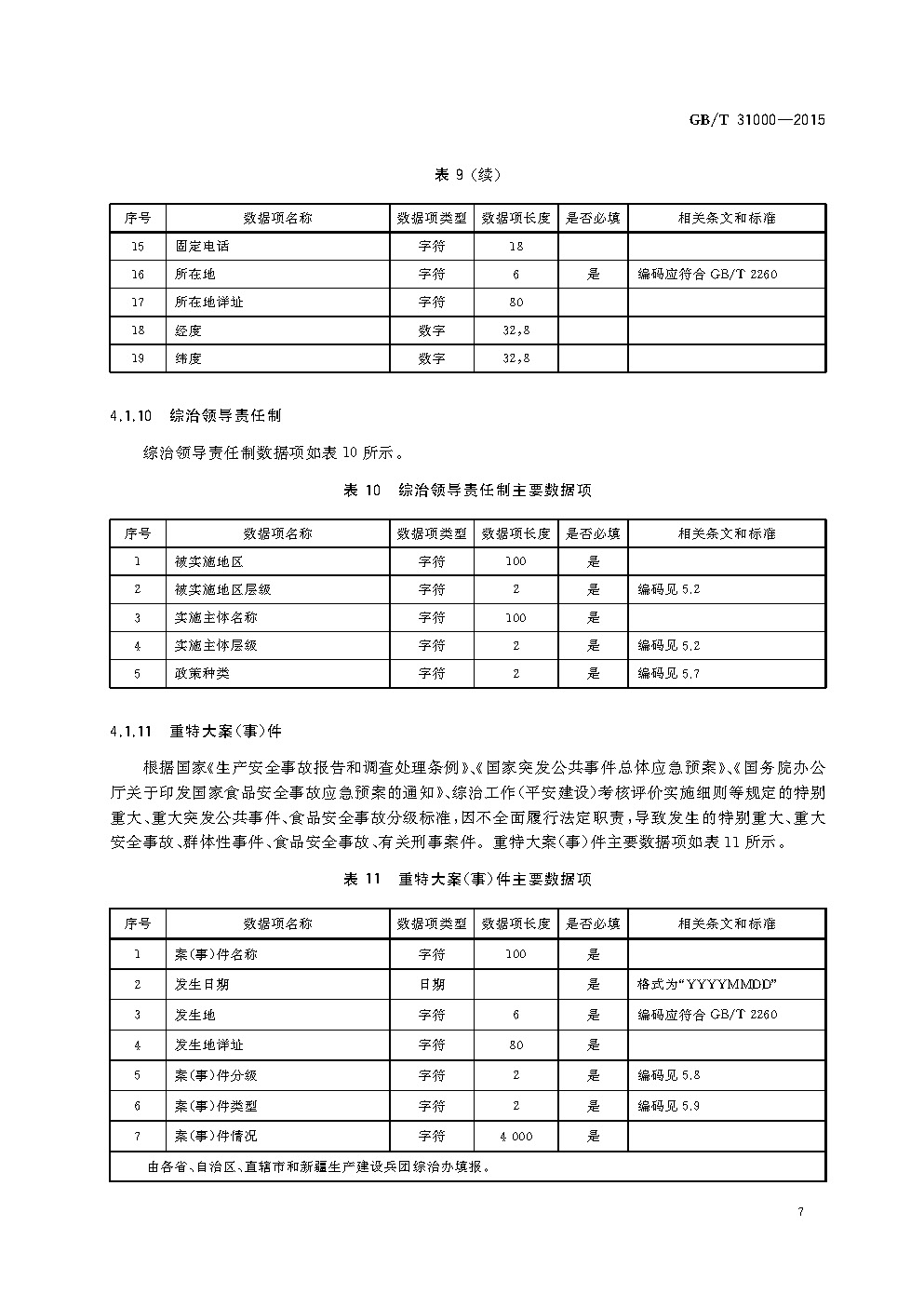 《社会治安综合治理基础数据规范》国家标准(