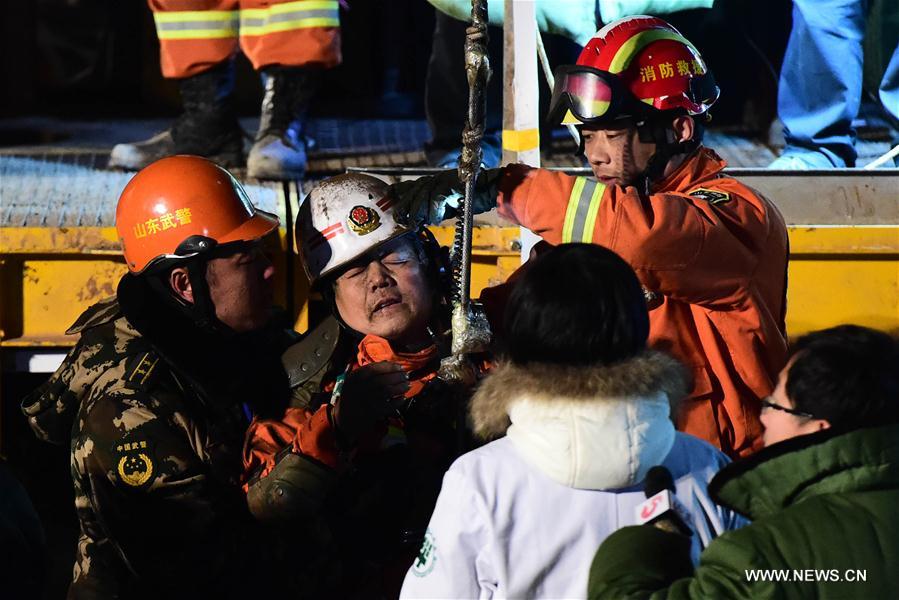 CHINA-SHANDONG-PINGYI-MINERS-RESCUE (CN)