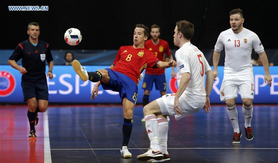 (SP)SERBIA-BELGRADE-FUTSAL-EURO-SPAIN VS HUNGARY 