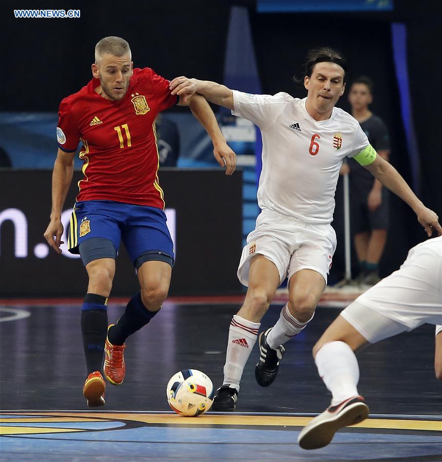 (SP)SERBIA-BELGRADE-FUTSAL-EURO-SPAIN VS HUNGARY 