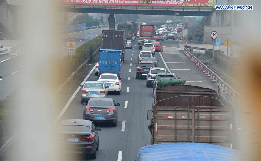 CHINA-HUNAN-SPRING FESTIVAL-TRAFFIC(CN)