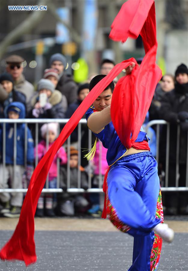 U.S.-NEW YORK-CHINESE NEW YEAR-PERFORMANCE