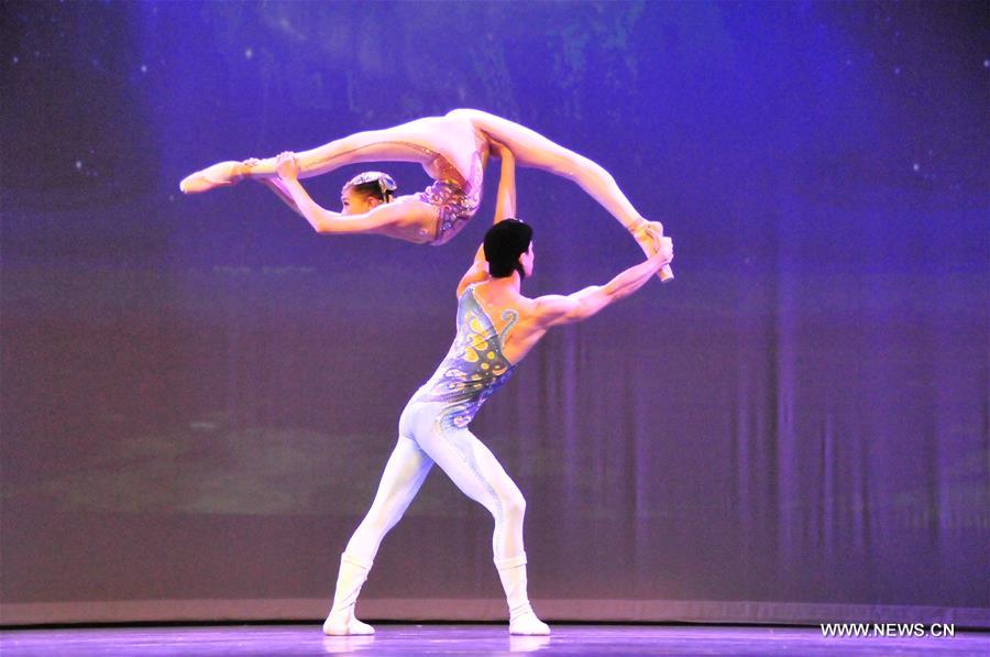 Chinese artists perform during the 'Culture of China, Festival of Spring' Gala in Houston, the United States, Feb. 15, 2016