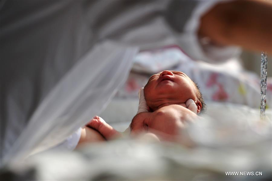 The hospital saw baby boom at the beginning of the Chinese Lunar New Year, with 352 babies born from Feb. 8 to 15