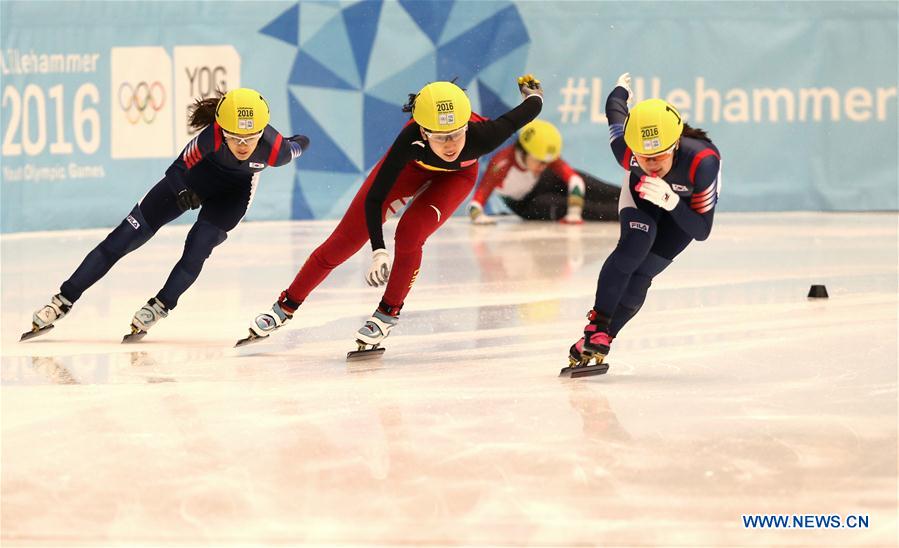 (SP)NORWAY-GJOVIK-WINTER YOG-SHORT TRACK SPEED SKATING