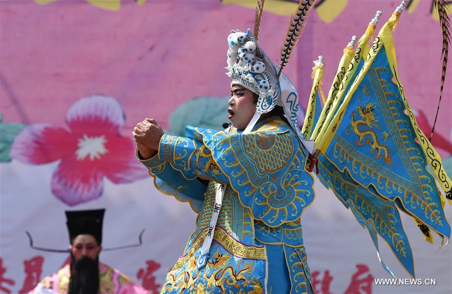 An intangible cultural heritage show was held here on Wednesday to celebrate the lunar new year.