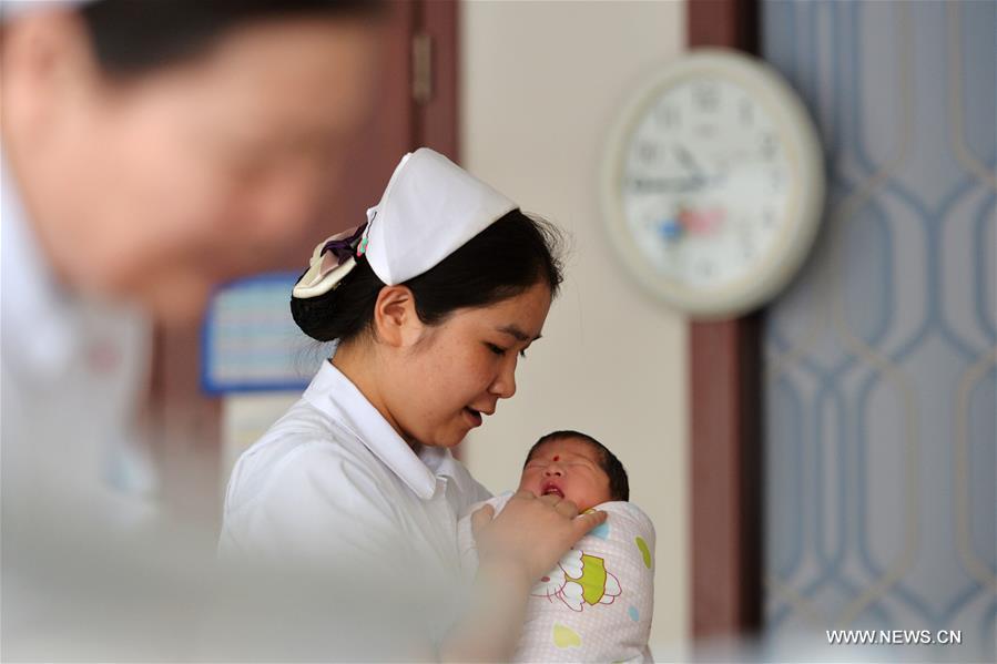 The hospital saw baby boom at the beginning of the Chinese Lunar New Year, with 352 babies born from Feb. 8 to 15