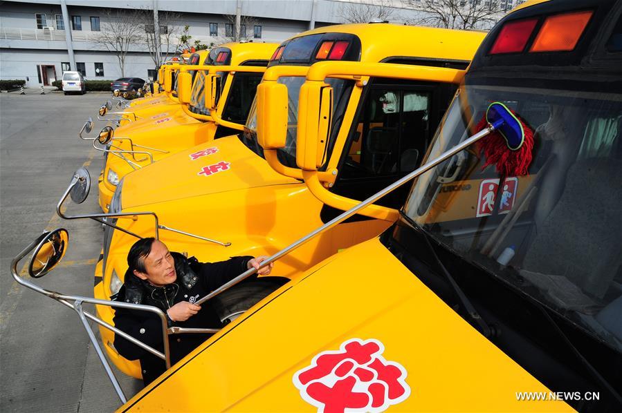 Safety check for school buses were started in many places of the country as the new semester draws near