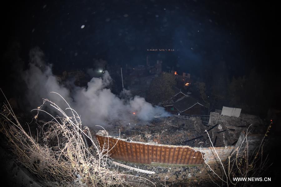 A fire broke out Saturday evening in the village, affecting 120 people and damaging more than 60 houses.