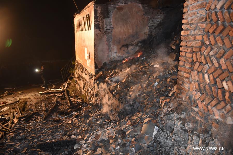 A fire broke out Saturday evening in the village, affecting 120 people and damaging more than 60 houses.